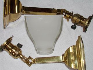 Arts And Crafts,  Brass Wall Sconces,  Lights,  1910 