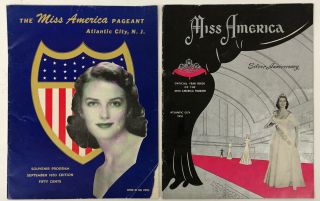 Two Vintage Miss America Pageant Programs 1951 And 1953