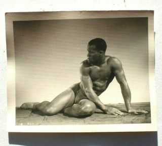 Vtg Beefcake / Bodybuilding Gay Interest Orig Art Physique Henry Wright Photo