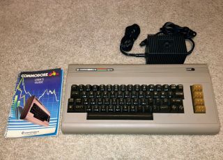 Vintage Commodore 64 Computer,  & Power Supply -,