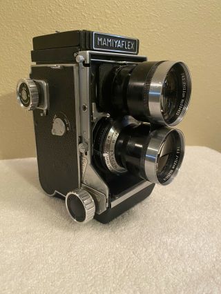Mamiyaflex C2 Tlr Camera Mamiya Sekor Lens135mm F/4.  5 Seikosha Shutter Vintage