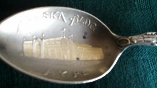 1909 Seattle Aype Alaska Yukon Pacific Expo Sterling Silver Spoon 29.  5g