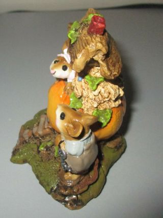 Wee Forest Folk Mouse Figurine PETER PUMPKIN EATER M - 190 Thanksgiving,  Box 3