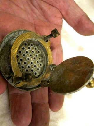 Rare 19th Century French Brass Brothel Door Peephole