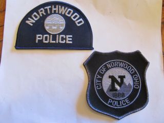 Ohio Northwood Police Patch Set Subdued