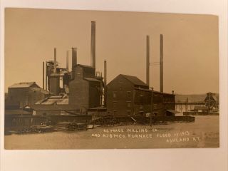 R.  C.  Poage Milling Co.  &a.  I.  & M.  Co.  Furnace Flood Of 1913 Ashland Ky Post Card