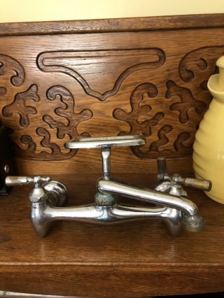 Antique Vintage Kitchen - Sink Mixing Faucet Victorian Deco Pantry Farmhouse
