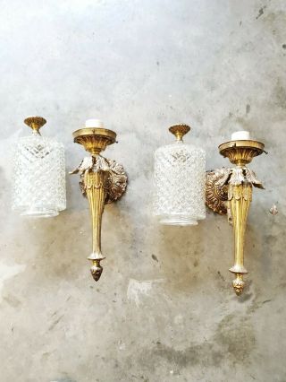 Vintage Wall Sconces Set Of Two