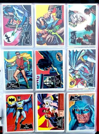 Vintage 1966 Batman Trading Cards 1960s Complete Set Ex Cond.