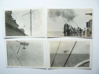 4 X Hms Suffolk Real Photo Postcards - Far East Tour - 1930 - Royal Navy - China