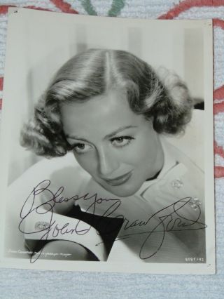 Vintage Joan Crawford 1935 Signed Autographed Photo By George Hurrell