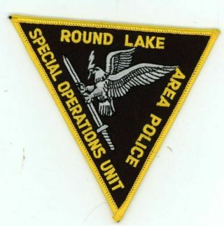 Round Lake Area Illinois Il Police Special Ops Unit Shoulder Patch Sheriff