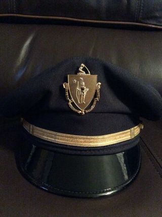 Commonwealth Of Massachusetts Police Supervisor Uniform Hat