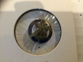 Older Smaller Chaplain Collar Brass Pin W/ Vertical Pin Insignia