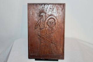 Antique Boy Scouts Of America Bsa Wood Carving Statue Of Liberty On My Honor