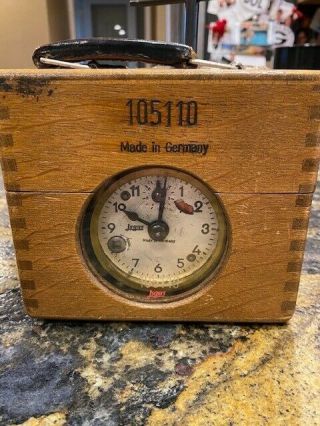 Antique German Pigeon Racing Clock With Key