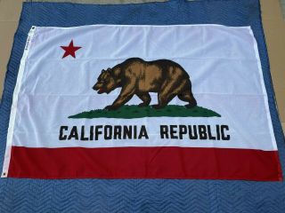 Vintage Dettra Flag Co.  California Republic Bear State Flag 4 