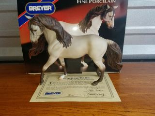 Breyer Sr Porcelain Grulla Spanish Barb W/coa,  Box Evolution Of The Horse Series