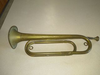 Vintage Rexcraft Brass Official Bugle Of The Boy Scouts Of America - Circa 1930s