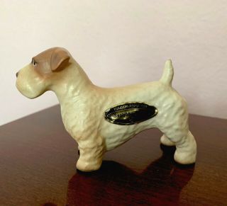 Hagen - Renaker Sealyham Terrier Pedigree Dog Ceramic Figurine Label Rare