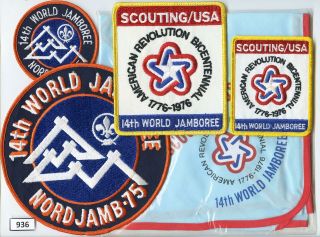 Dealer Dave Boy Scout 5 - Piece 1975 World Jamboree Set,  Lillehammer,  (936)