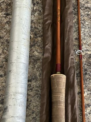 Vintage Rare Orvis Manchester Impregnated Bamboo Combination Spin Fly Rod 2