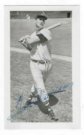 Ted Williams Signed 3 X 5 Photo / Vintage 1970s Autographed