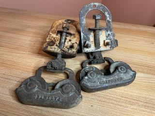 Antique Cast Iron Myers Sure Grip Barn Door Rollers Ashland,  O.