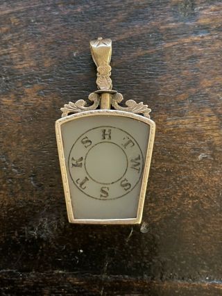 Antique Victorian Handmade Masonic Freemason Pocket Watch Fob - Htwsstks Initials