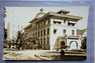 Mercy Hospital,  Bakersfield Ca 1928 Real Photo Picture Postcard Rppc