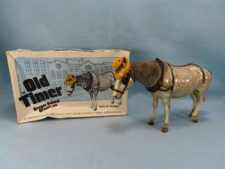 Vintage Breyer Traditional 205 Old Timer Glossy Dapple Grey W Hat And White Box