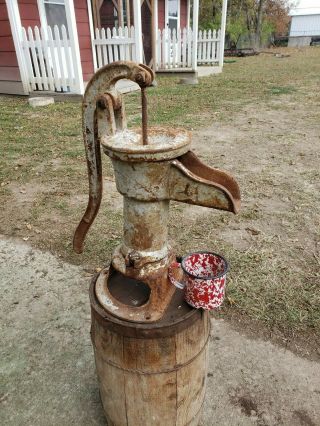 " Red Jacket " Antique Farm Well Pump,  Davenport,  Iowa.