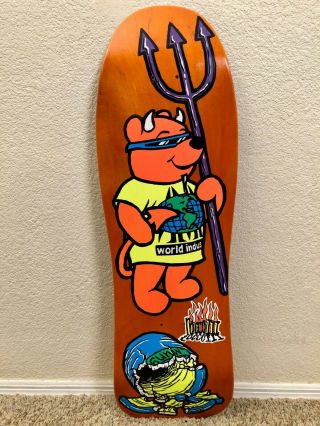 Prime / World Industries Rocco Iii (3) Reissue Skateboard Deck Orange Stain