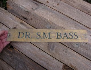 5x Vintage Brass Doctors Signs / Plaques Dr FOR STEVE ONLY 2