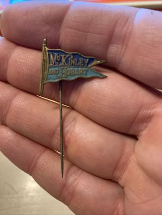 Mckinley And Hobart Presidential Campaign Pin Circa 1896