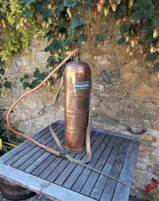 Vintage Copper Garden Sprayer,  French,  Muratori,  Collector 