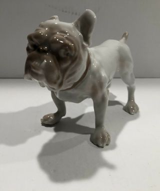 Vintage Royal Copenhagen Bing Grondahl B&g Bulldog Dog Porcelain Figurine 1676
