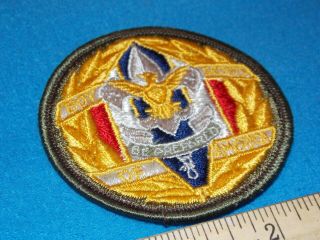 Vintage - Bsa National Scout Executive Patch - Rolled Edge -