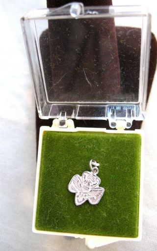 Rare Charm Girl Scout Mini - Eagle Logo Sterling Silver Christmas Gift