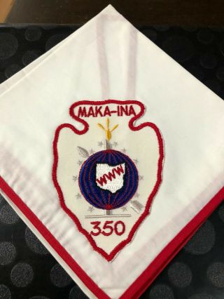 Oa Maka - Ina Lodge 350 A3 Arrowhead Patch On Neckerchief Merged 1996 Bv
