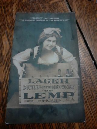 Rppc Flagstaff Beer,  Lager Bottled In Lemp St.  Louis 1914