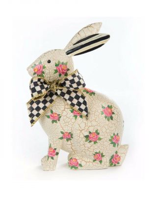 Mackenzie Childs Rosie Rabbit Bunny W/ Courtly Check Ribbon Figure M20 - Jl