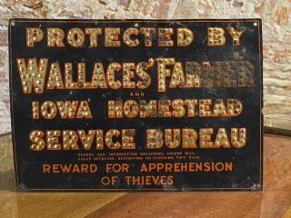 Vintage “protected By Wallace’s Farmer Iowa Homestead Service Bureau