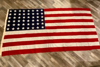 Vintage United States Usa 48 Star Flag (5 