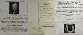Us Speaker House Congressman Ga Civil War Lt 10th Va Infantry Letter Signed Als