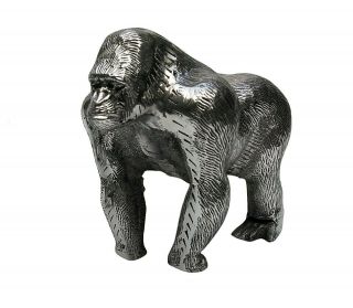 Metal Gorilla Decorative Shelf Top Figurine Statue Sculpture