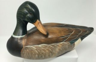 Big Sky Carvers Handcrafted Wooden Mallard Duck Decoy Signed Sonya Hatfield