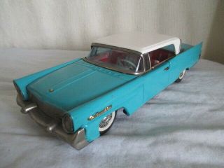 Vintage Tin Bandai Lincoln Continental Made In Japan Toy Car