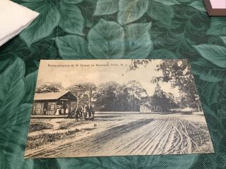 Antique Postcard Susquehanna Railroad Depot At Rochelle Park Nj
