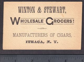 Ithaca NY 1800 ' s Cigar Maker Tobacco Card Chew Buckeye Frog Puzzle General Grant 2